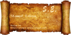 Stampf Edina névjegykártya